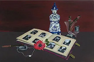 Olieverf Schilderij Chinese Keizer
