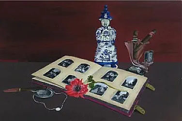 Olieverf Schilderij Chinese Keizer