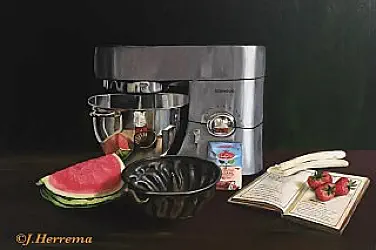 Olieverf Schilderij Kenwood keukenmachine